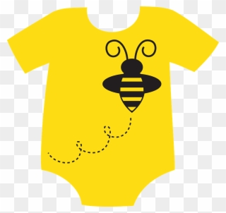 Clipart Baby Cloth - Yellow Baby Onesie Clipart - Png Download