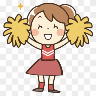 Clothes Clipart Cheerleader - Pom Pom Girl Dessin - Png Download