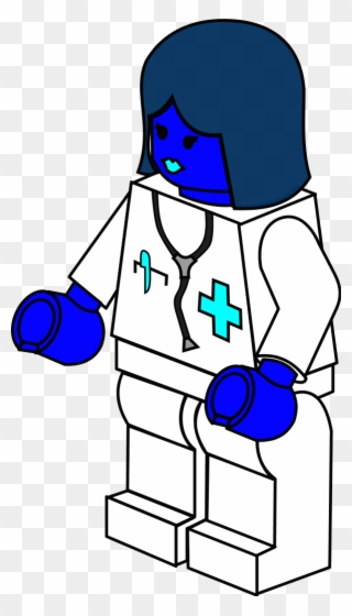 doctor female lego  doctor coloring page clipart  full