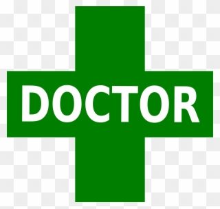 Doctor Logo Green White Clip Art - Doctor Logo - Png Download