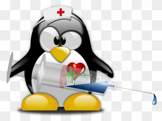 Free Tux Nurse 1 - Penguin Get Well Soon Clipart