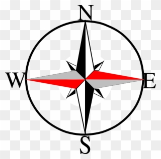 South Clipart Compass Clipart - East West North South Logo - Png Download