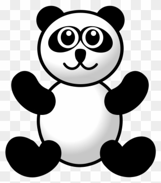 Clip Art Panda - Cartoon Giant Panda Face - Png Download