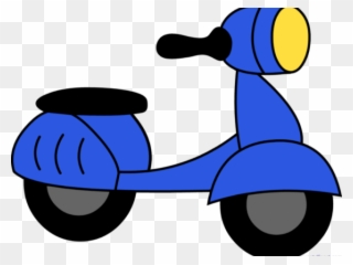 Scooter Clipart Little Red - Clip Art Of Scooter - Png Download