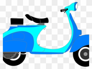 Scooter Clipart Scotter - Moped Clipart - Png Download