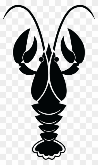 Clip Art Transparent Crawfish Clipart Black And White - Png Download