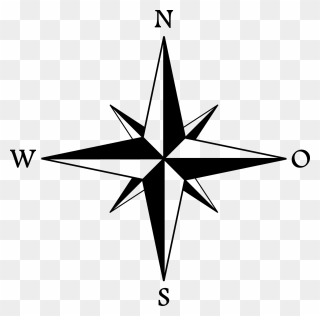 Wind Rose Compass Rose Cardinal Direction - Rosa Dos Ventos Png Clipart