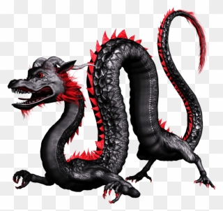 Chinese Black And Red Transparent Png Stickpng - Black And Red Chinese Dragon Clipart
