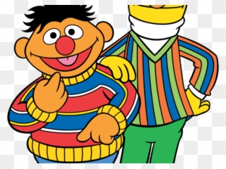 Sesame Street Clipart Muppet - Sesame Street Ernie Cartoon - Png Download
