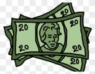 Dollar Clipart $20 - $20 Bill Clipart - Png Download