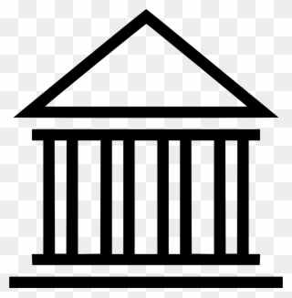 Bank Temple Museum Pantheon Comments - Public Library Library Icon Clipart