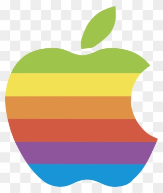 Apple Logo Png Transparent & Svg Vector - Apple Logo Rainbow Transparent Clipart