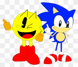 And Sonic Pixel Art - Pacman And Sonic Clipart