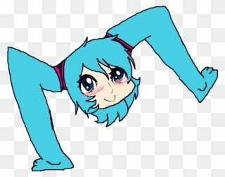 Legs Clipart Animated Gif - Miku Meme Gif - Png Download