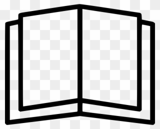 Blank Open Book Comments - Royalty Free Book Icon Clipart