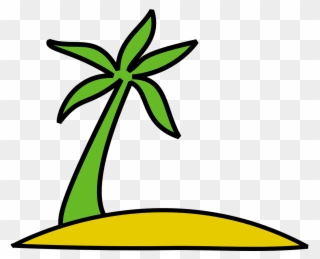 Island, Island, Palm Tree, Palm, Sun, Exotic - Island Clip Art - Png Download