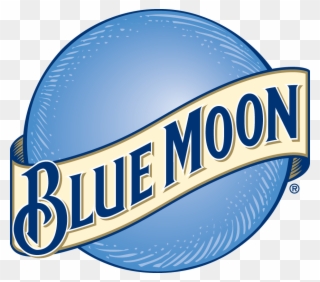 Blue Moon Beer Logo Vector Clipart