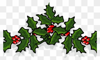 Holly Images Free Holly Ornament Holiday Free Vector - Christmas Holly Transparent Png Clipart