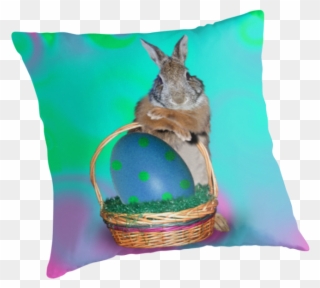 Easter Bunny Rabbit Throw Pillow - Mortal Kombat Clipart