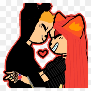 Me And My Gf - Cartoon Clipart