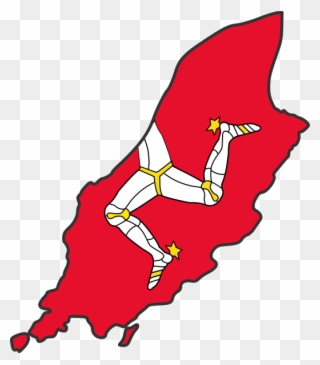 Great Britain, Elizabeth Ii, Isle Of Man Flag, British - Isle Of Man Map Png Clipart
