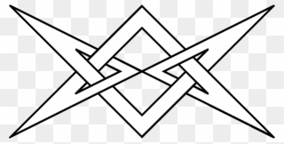Granny Knot As Unicursal Hexagram - Unicursal Hexagram Transparent Clipart