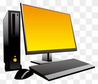 Computers Clipart Computer Screen Free - Clip Art Computer Icon - Png Download
