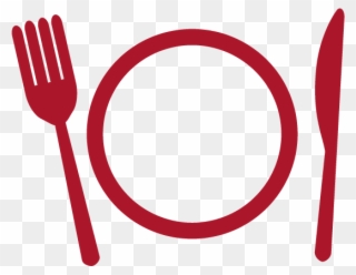Fork Clipart Red Spoon - Circle - Png Download