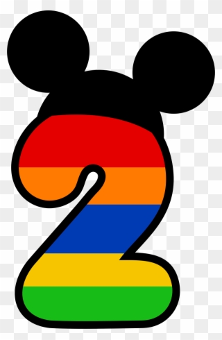 Mickey E Minnie - Numero 3 Mickey Png Clipart
