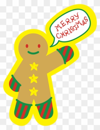 Ginger Bread Man - Christmas Day Clipart
