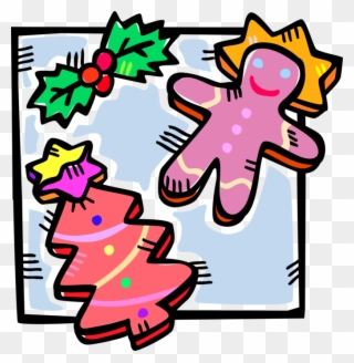 Vector Illustration Of Holiday Season Christmas Baking - Christmas Food Clip Art - Png Download