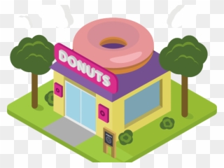 Shop Clipart Donut Shop - Donut Shop Png Transparent Png