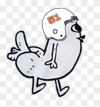 "introducing Chicago Bears Legend Dick Buttkiss" By - Drawing Clipart