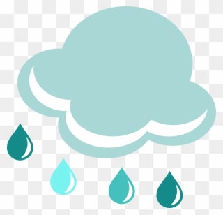 Rain Clouds, Rain Drops, Rain Fall, Dibujo, Food Cakes, - Rain Clipart