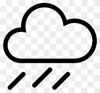 Its An Icon For A Raincloud - Cloud Lightning Icon Clipart