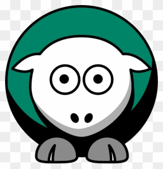 Sheep - Jacksonville Dolphins - Team Colors - College Clipart