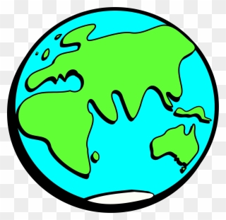 World Globe Image - Earth And Moon Drawing Clipart