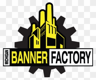 Michigan Banner Factory Logo - Graphic Design Clipart
