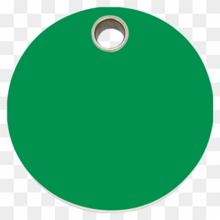 Red Dingo Plastic Tag Circle Green - Circle Clipart