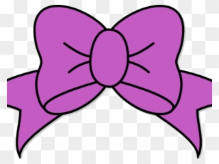 Lilac Clipart Bow - Hair Bow Svg Free - Png Download