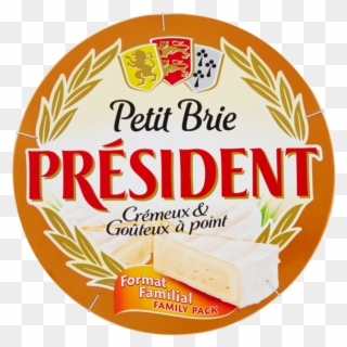 President Cheese, Soft-ripened, Camembert - 4.4 Oz Clipart