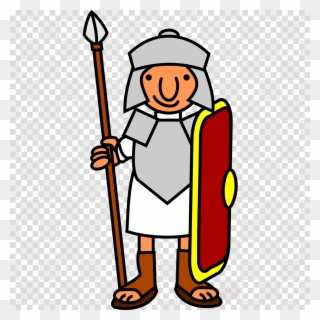 Cartoon Roman Soldier Clipart Ancient Rome Roman Army - Roman Soldier Clip Art - Png Download