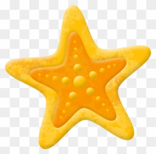 Starfish Clipart Heart - Yellow Starfish Clipart Png Transparent Png