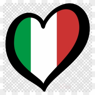 Esc Italy Flag Clipart Flag Of Italy Eurovision Song - Iphone Heart Emoji Png Transparent Png