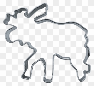 Cookie Cutter Moose - Stadter Cookie/pastry Cutters Reindeer Clipart