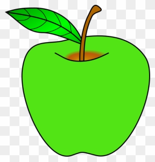 Green Apple Clipart Free - Png Download