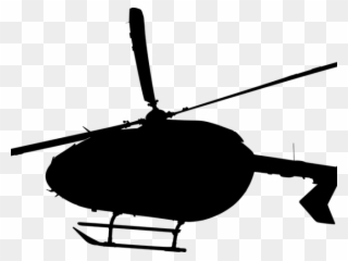 Army Helicopter Clipart Top - Helicopter Silhouette - Png Download