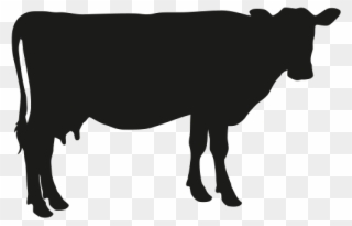 Farm Signs - Silhouette Cow Clipart