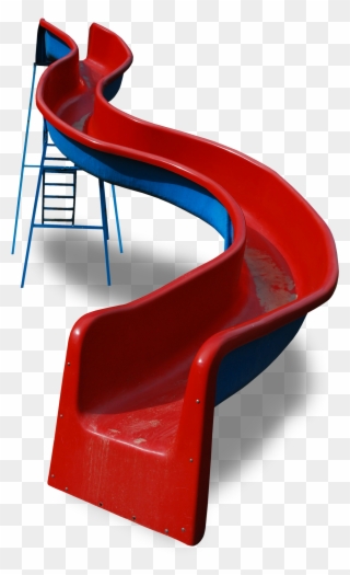 1 - Png Red Playground Slide Clipart