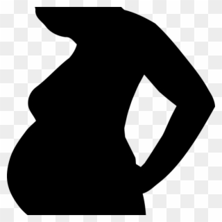 Pregnant Woman Silhouette Clip Art Free Clipart Pregnant - Pregnant Woman Silhouette - Png Download